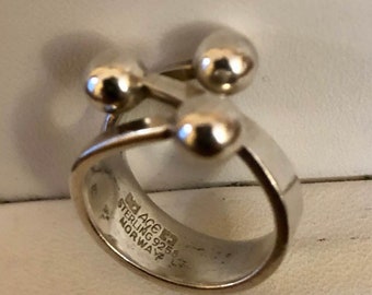 Anna Greta Eker Buzz Ring for Norway Plus Inside Gilded Modernist