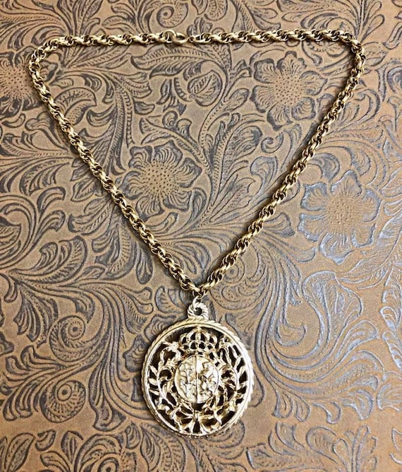 Vintage Coro Lion Necklace                   729 - image 3