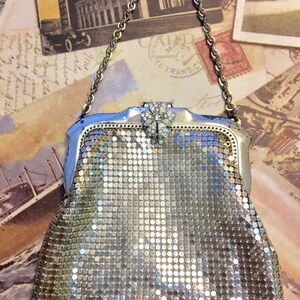 Vintage Rhinestone Whiting and Davis Evening Purse image 5