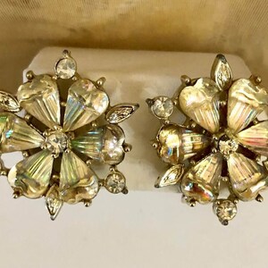 Vintage Coro Aurora Borealis Earrings          493