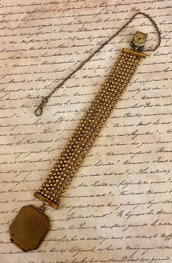 Vintage Gentlemans Pocket Watch Fob with Locket - image 10