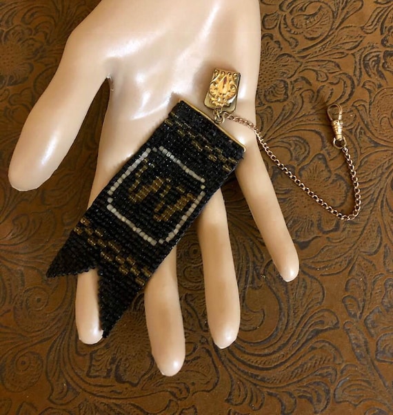 Vintage Bates & Bacon Beaded Watch Fob 967