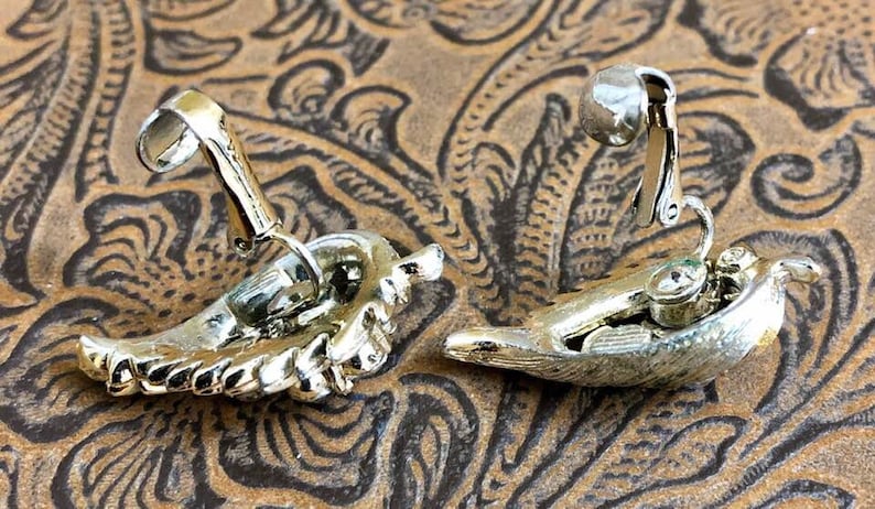 Vintage Coro Rhinestone Earrings 595