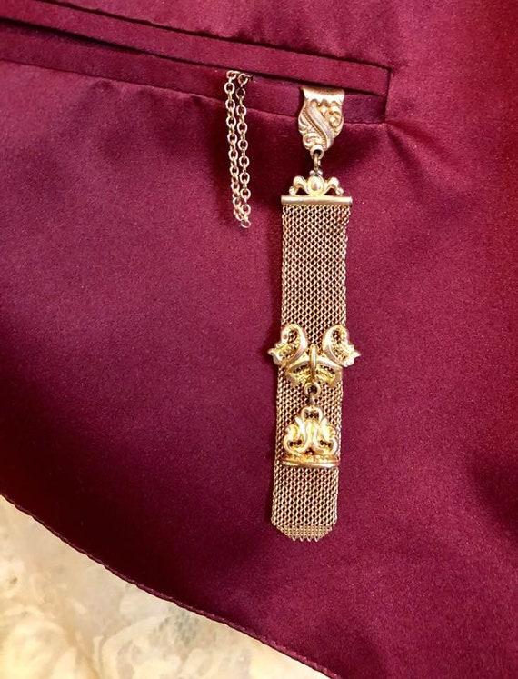 Vintage Bates & Bacon Mesh Watch Fob 983