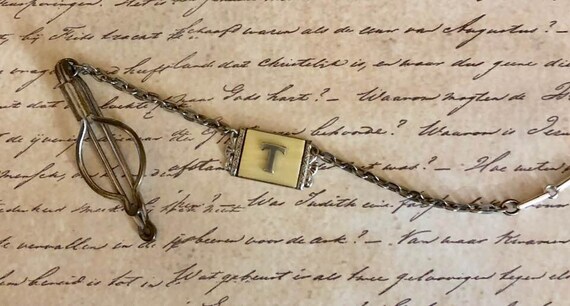 Vintage Pocket Watch Chain and Knife             … - image 9