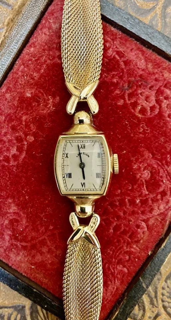 Vintage Lady Elgin 14K Gold Filled Watch         … - image 1