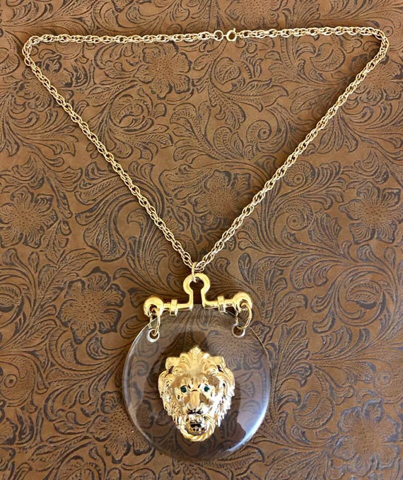 Vintage Lion Necklace       688 - image 4