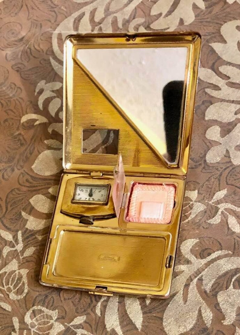 Vintage Illinois Watch Case Company Powder Compact 262 Etsy