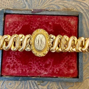 Bracciale di espansione vintage placcato oro GF16