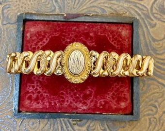 Vintage Gold Plated Expansion Bracelet                                                 GF16