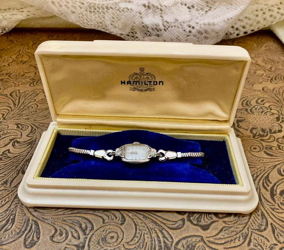 Vintage 10k Gold Filled Ladies Hamilton Watch In Need Of