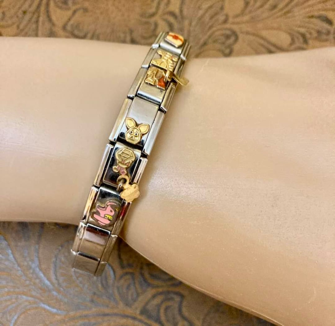 RARE Vintage Walt Disney Collection Italian Charm Bracelet Etsy