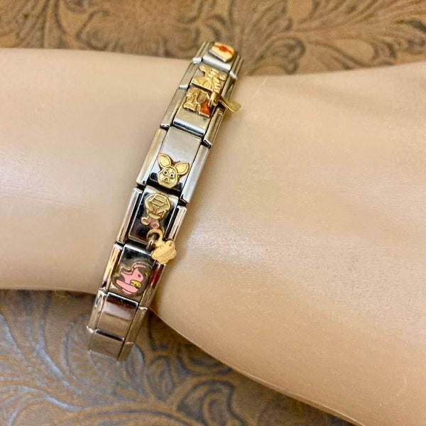 RARE Vintage Walt Disney Collection Italian Charm Bracelet