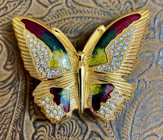 Vintage Bob Mackie Butterfly Trinket Box - image 1