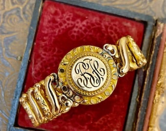 Vintage Gold Plated Carmen Expansion Bracelet                                  GF2