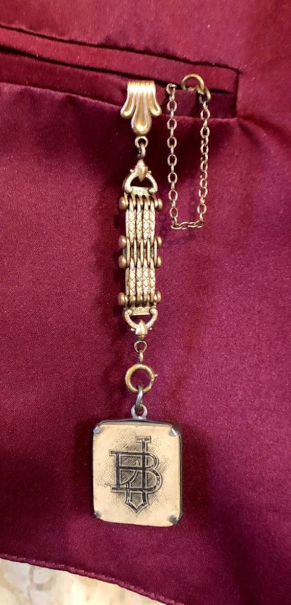 Vintage H&H Pocket Watch Fob             963 - image 1