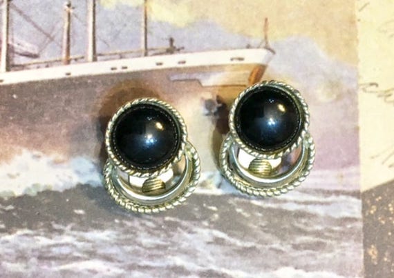 Vintage Sarah Coventry Black Earrings       553 - image 6