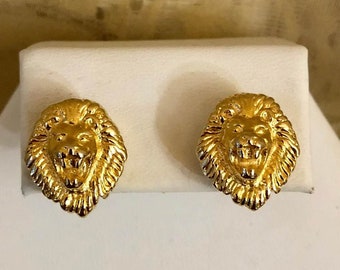 Vintage Kenneth Lane Lion Earrings           672