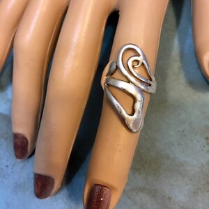 Vintage Sterling Silber Freeform Ring 385