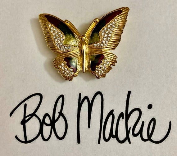 Vintage Bob Mackie Butterfly Trinket Box - image 8