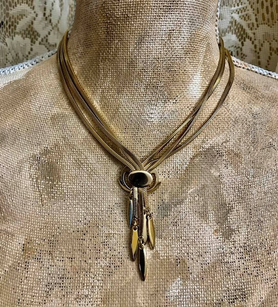 Vintage MONET Lariat Jewelry Set