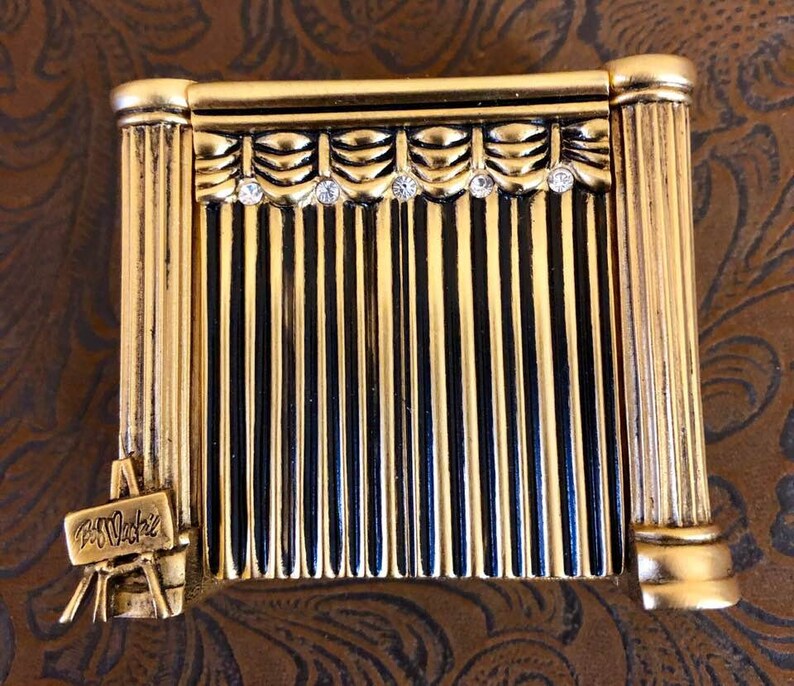 Vintage Bob Mackie Comedy and Tragedy Theater TrinketPill Box