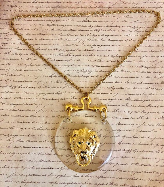 Vintage Lion Necklace       688 - image 6