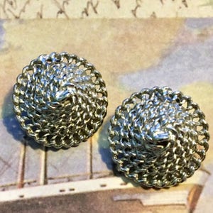 Vintage Coro Silver Tone Earrings        567