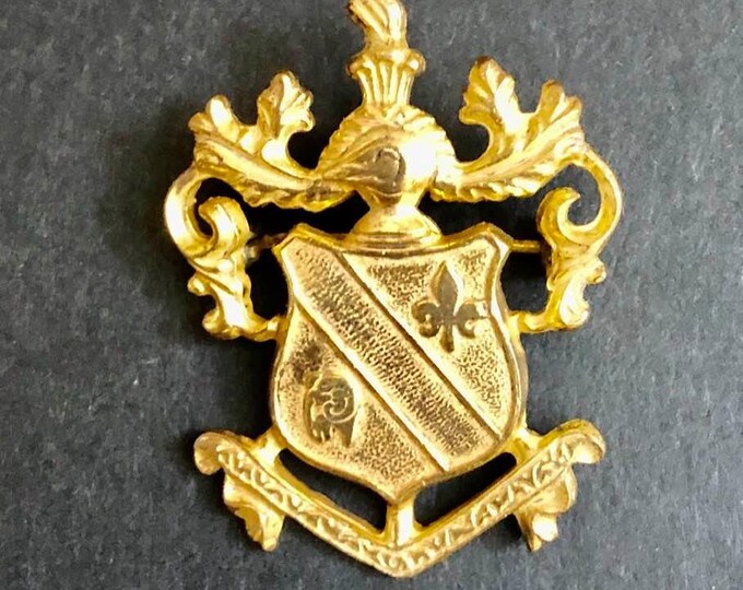 Vintage Miriam Haskell Heraldic Coat of Arms Brooch 241 Etsy