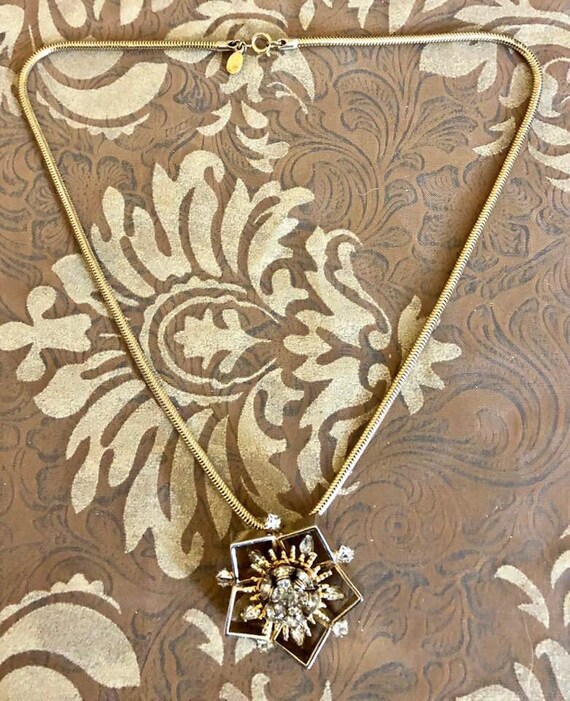 Vintage Hobe Snowflake Necklace       468 - image 9