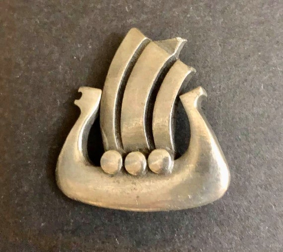 Vintage Rune Tennesmed Pewter Brooch                        236 View 4
