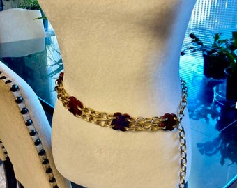 Vintage Yves Saint Laurent Double Link Belt/Necklace                            YSL2