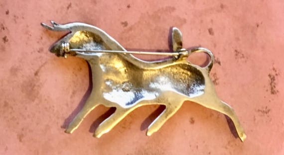 Vintage Sterling Silver Bull Brooch        373 - image 8