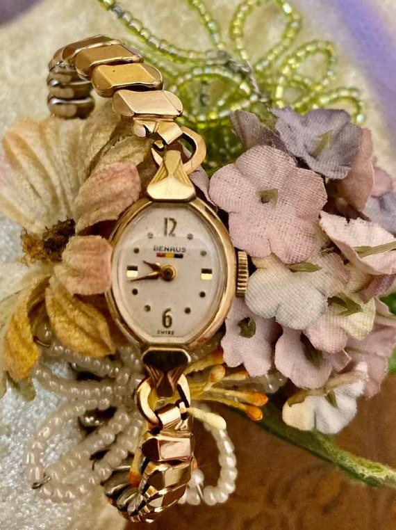 Vintage BENRUS 10K Gold Filled Watch              