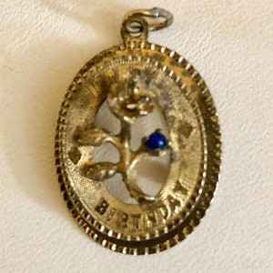 Vintage Sterling Silver Happy Birthday Charm           278
