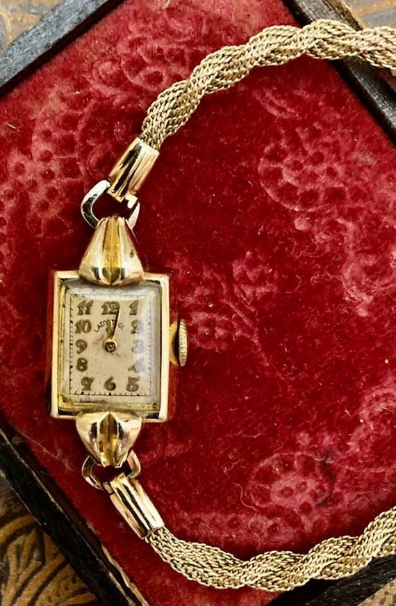 Vintage Lady Elgin 14K reloj lleno de oro GF21 Etsy Espana