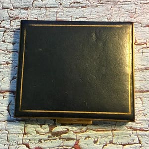 Vintage Metal/Leather Type Compact with Mirror      219