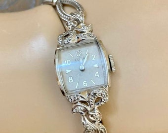 Vintage Lady Elgin Diamond Cocktail Watch: 10K Gold Filled  display picture 1