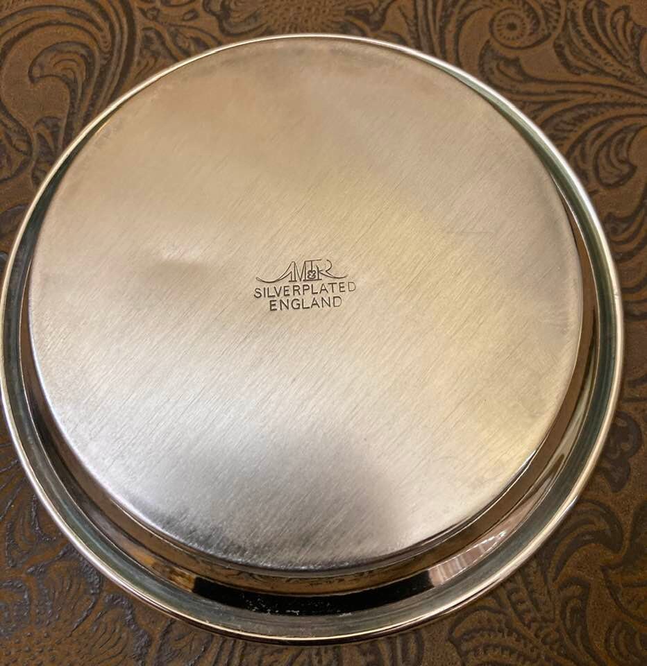 ヴィンテージ シルバー ジュビリー エリザベス2世 シルバープレート 皿