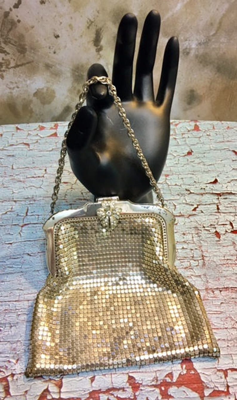 Vintage Rhinestone Whiting and Davis Evening Purse image 2