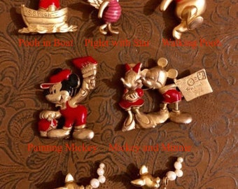 Vintage Disney Brooches(sold separately)