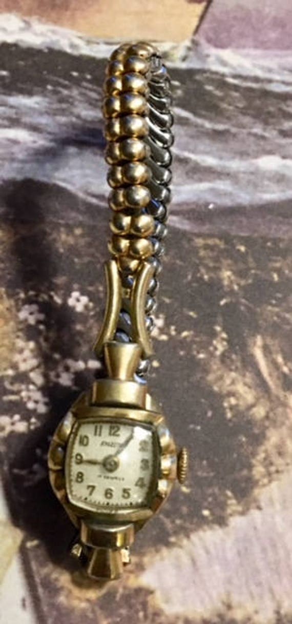 Montre Vintage Femme Welsbro 17 Rubis Incabloc - Mouvement Mécanique Suisse, Boîtier 10K R.G.P.
