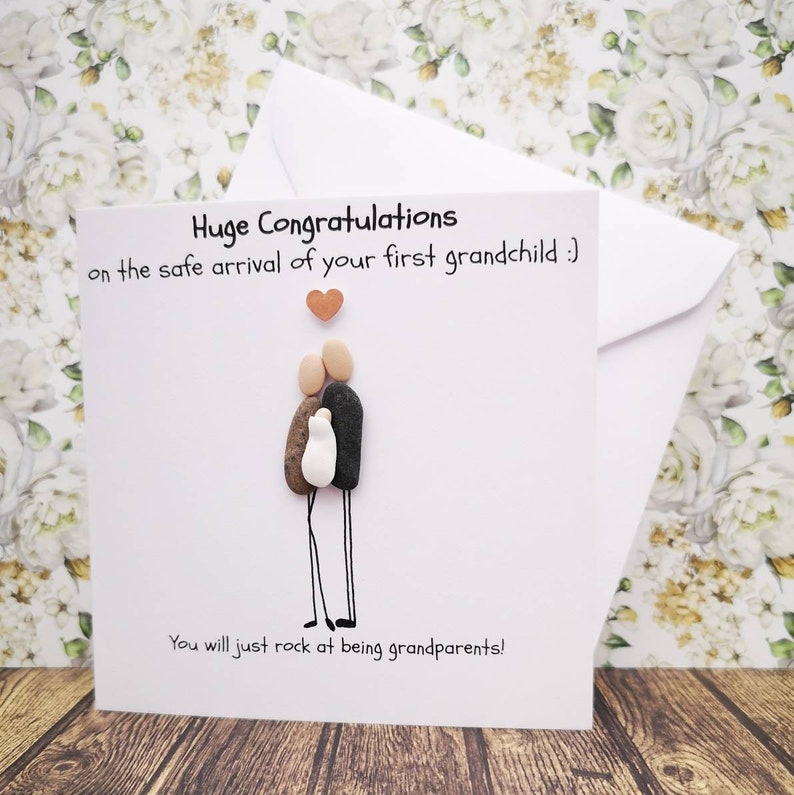 First grandchild card congratulations grandparents new Etsy