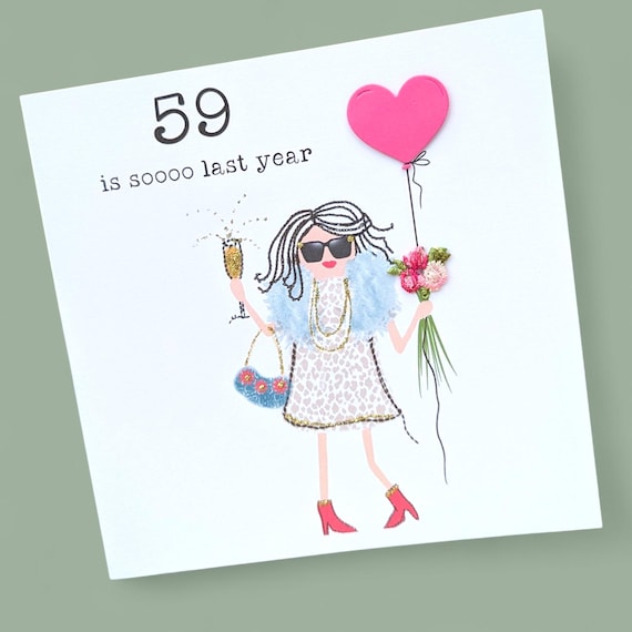 60th birthday card Best friend birthday card  3d handmade 60th birthday card, champagne card, funny 60th birthday card, quirky 60th birthday