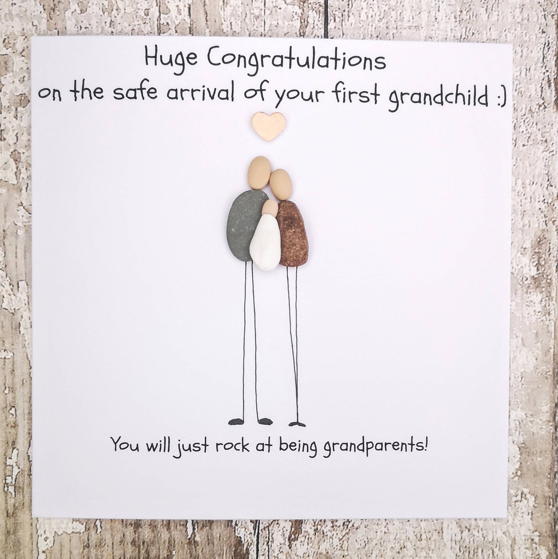 First grandchild card congratulations grandparents new Etsy