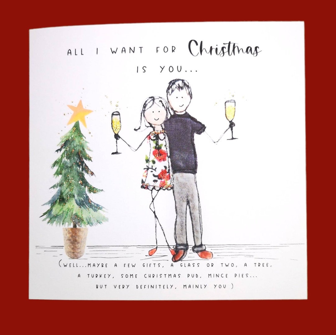 Husband Christmas Card Wife Christmas Card Boyfriend Christmas - Etsy UK