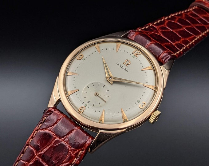 Negotiate Your Price / Omega Rare Bumper Automatic 18k Pink Etsy