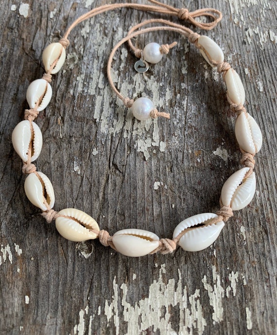 Elegant Natural Shell Necklace Clam Chips Shells Handmade Beach Choker Necklaces