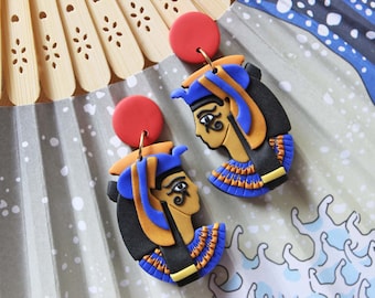 Cleopatra earrings, Ancient Egyptian Queen, Egyptian jewelry