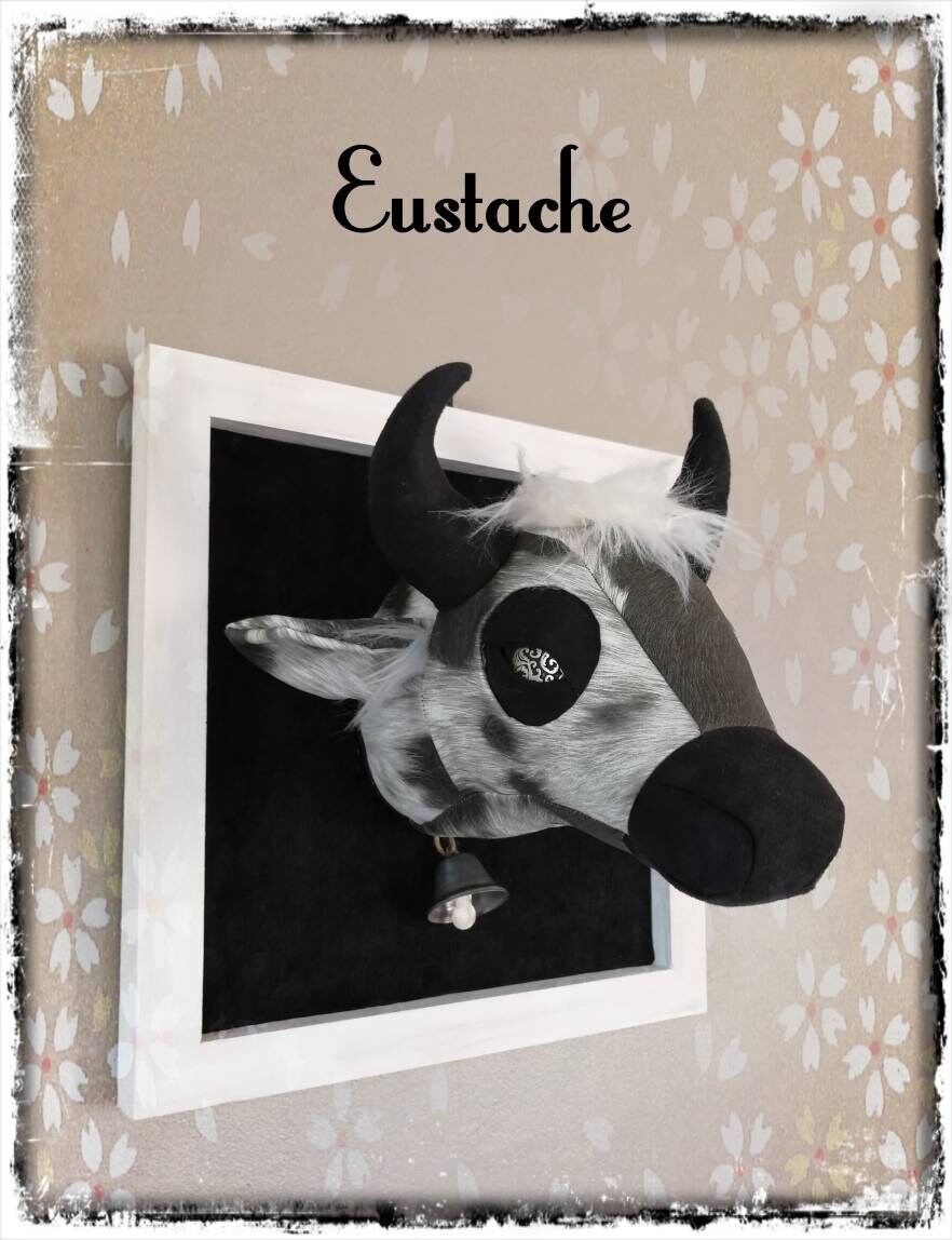 Vache Trophée en Tissu